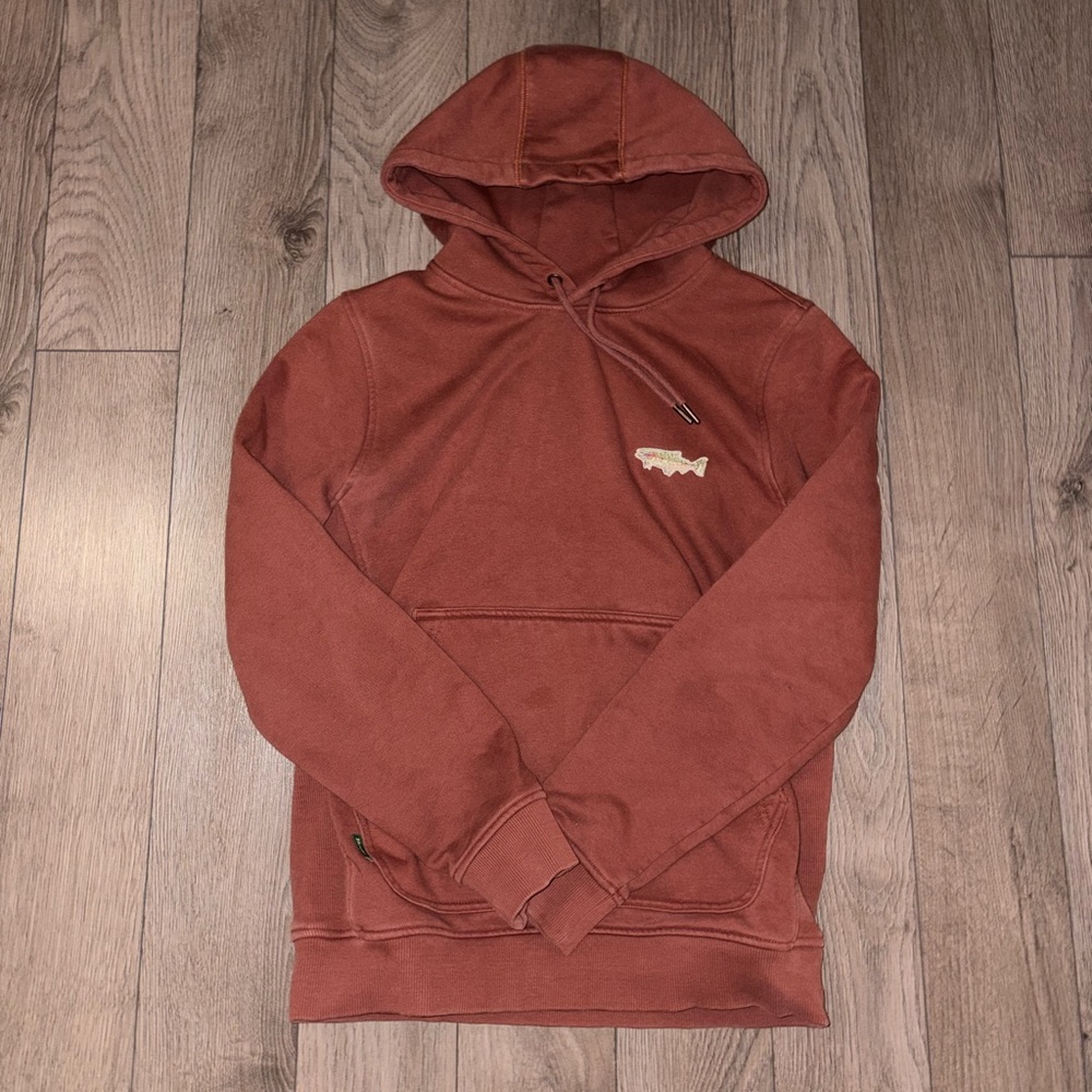 ❌SOLD❌ - Hooké Heavyweight Women's Rust Brown Pullover Hoodie with Small Chest